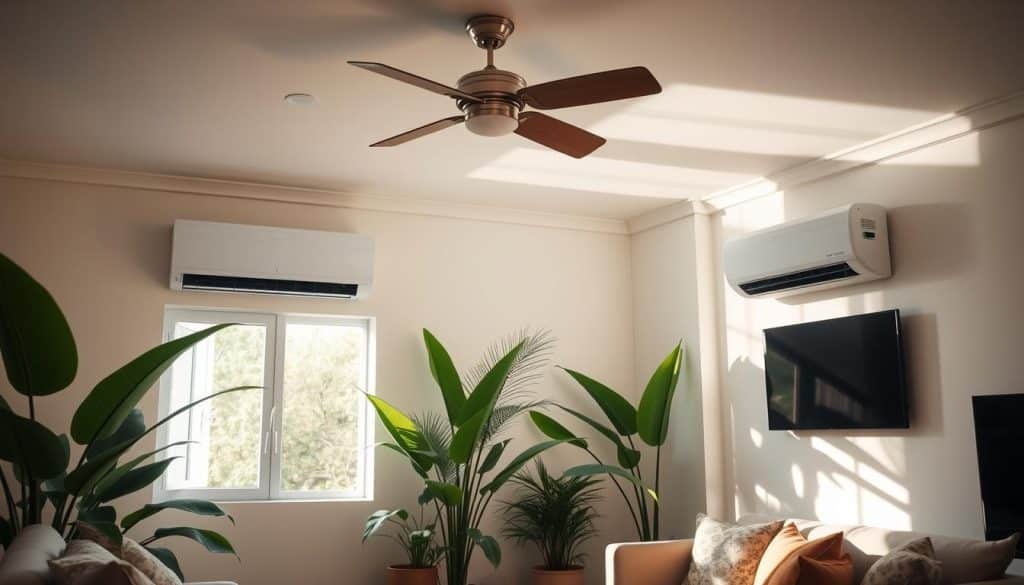 Effektiv Kühlen mit Ventilator und Klimaanlage