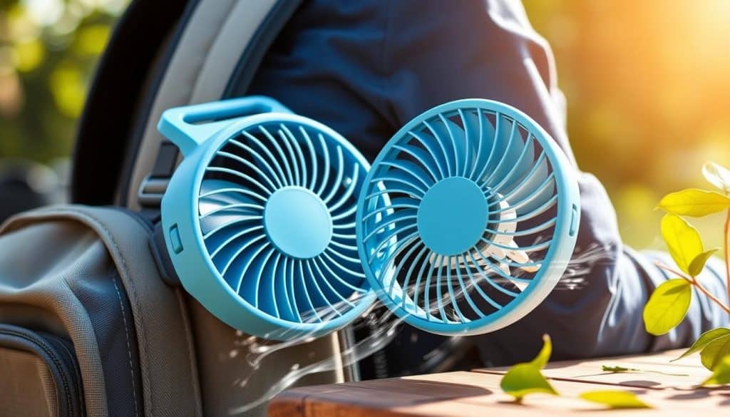 Effiziente Kühlung mit tragbarem Ventilator