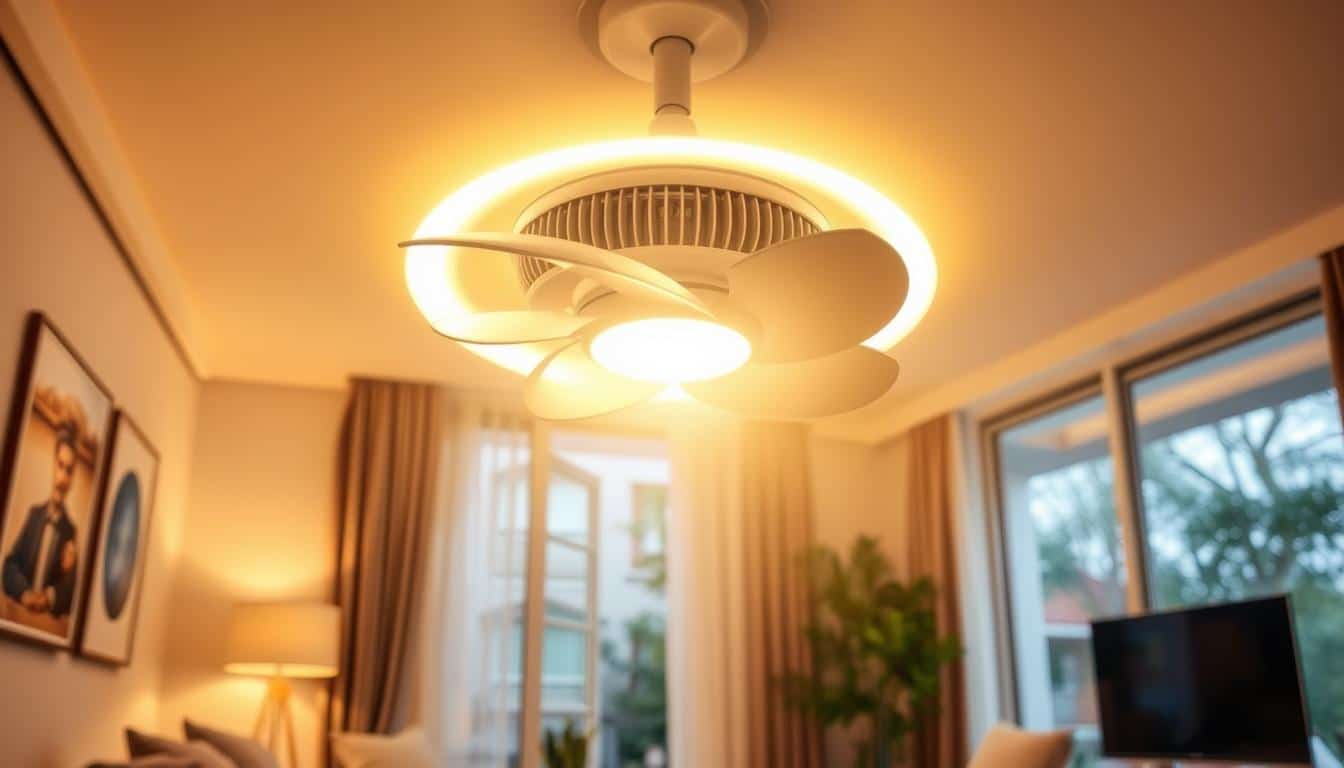 Led Lampe mit Ventilator