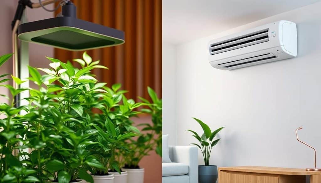 Vergleich zwischen Grow Ventilator und Klimaanlage